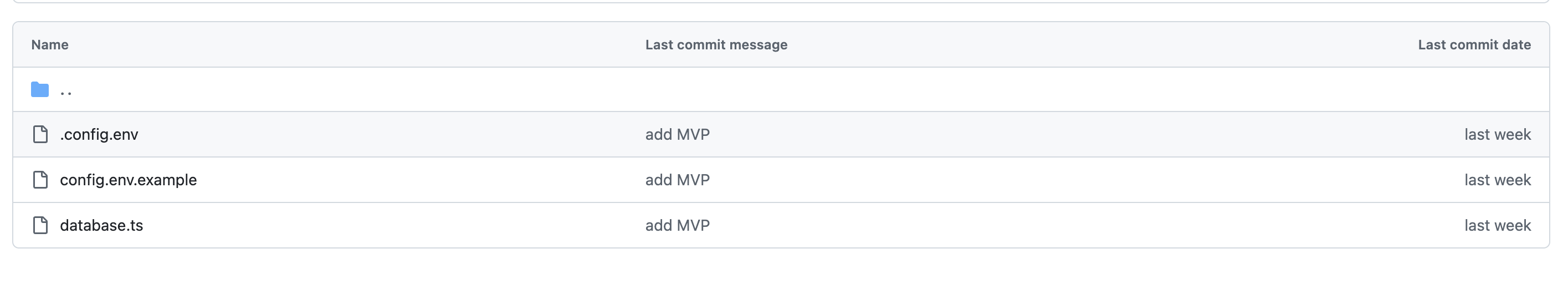 config.env committato nel repo